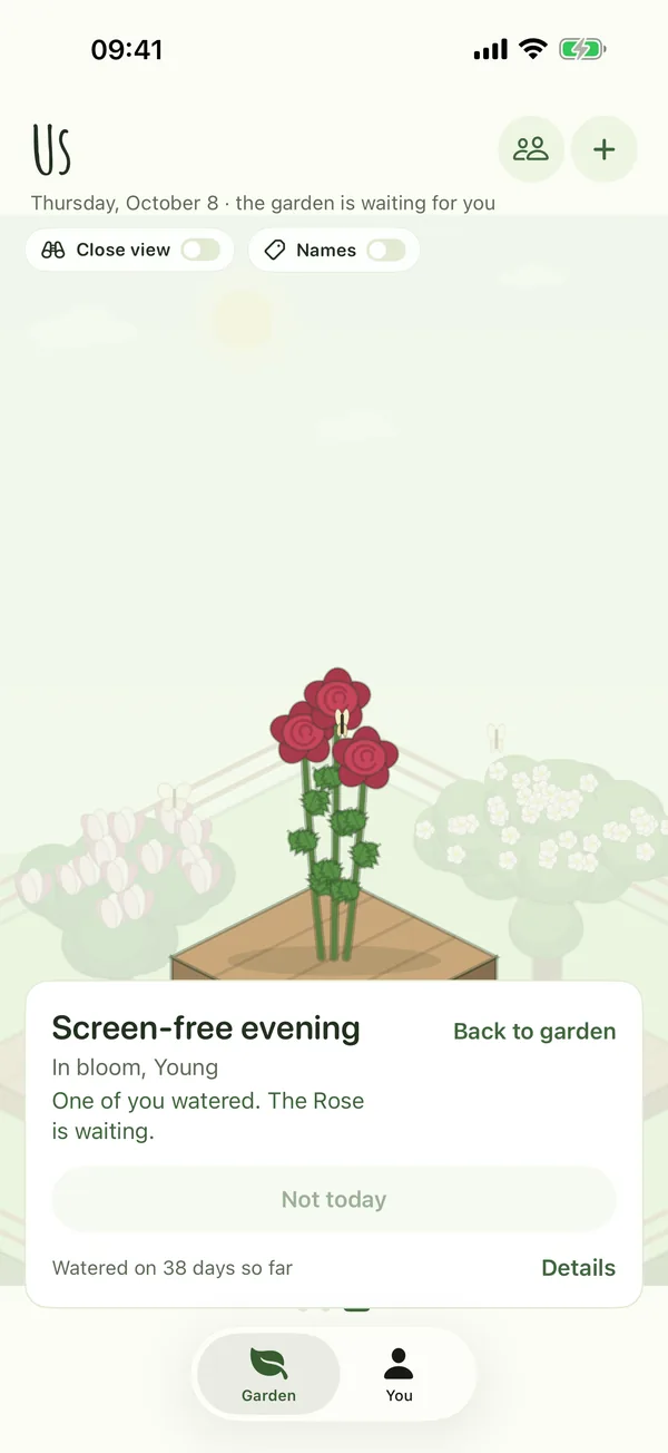 Filiy screen: Gardens you share