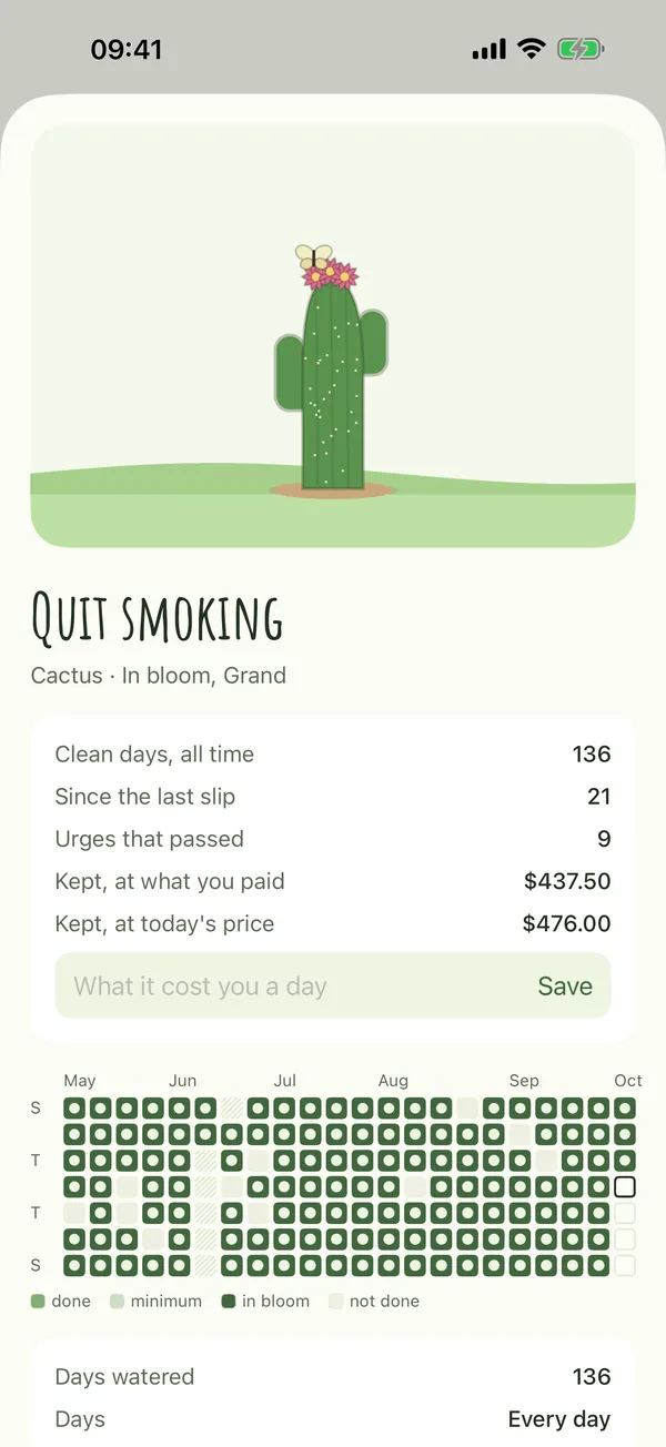 Filiy screen: A cactus for quitting